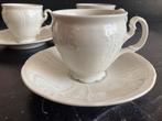 6 vintage kop en schotels Bernadotte porselein, Ophalen of Verzenden, Zo goed als nieuw, Kop en/of schotel