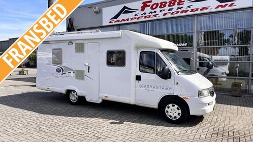 Zeer netjes met Fransbed De Dethleffs Advantage T6501 '2004, Caravans en Kamperen, Campers, Bedrijf, tot en met 4, Half-integraal