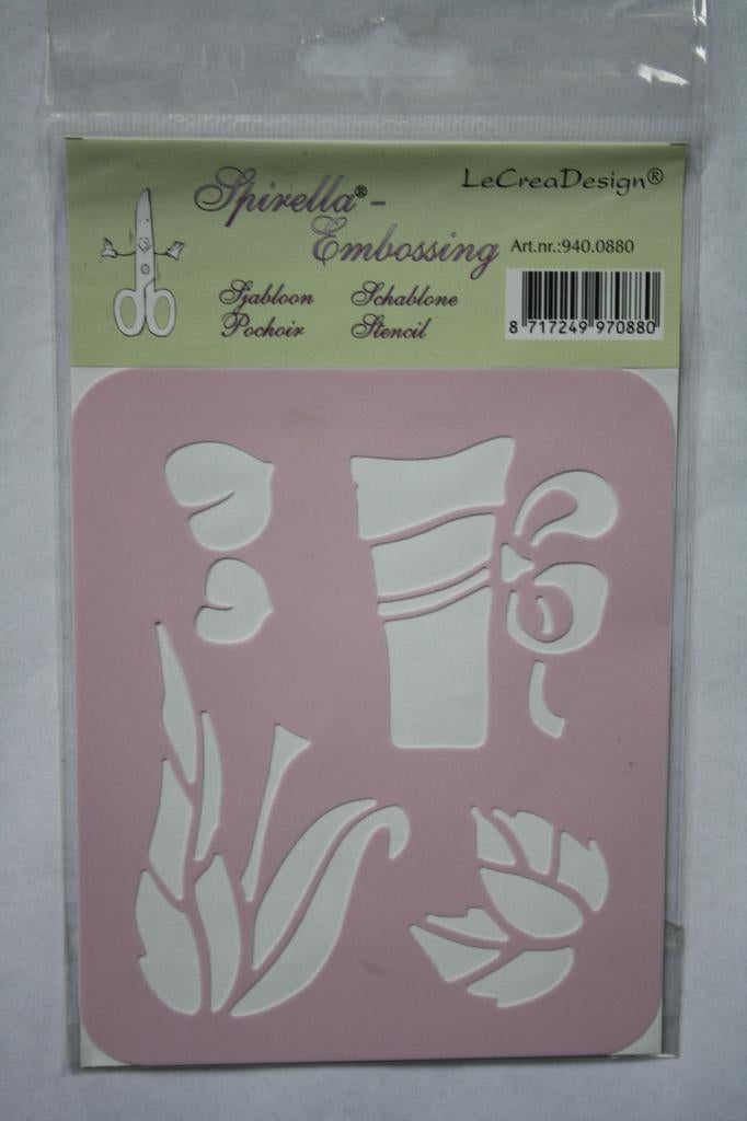 Spirella-Embossing sjabloon nr. 880, Hobby en Vrije tijd, Kaarten | Zelf maken, Ophalen of Verzenden, Nieuw, Overige thema's, Pons of Mal