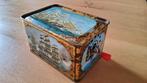Oud retro blikken muziekdoosje met schepen Zirndorf Germany, Antiek en Kunst, Antiek | Speelgoed, Ophalen of Verzenden