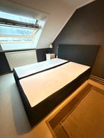 Boxspring compleet 160*200, Zwart, Tweepersoons, Ophalen of Verzenden, Zo goed als nieuw