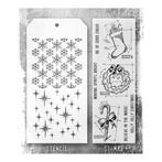 Stampers Anonymous Tim Holtz Christmas Stamp + Stencil #191, Hobby en Vrije tijd, Stempelen, Verzenden, Nieuw, Clearstamp