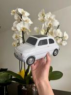 Fiat 500 Koekblik wit oldtimer model, Hobby en Vrije tijd, Modelauto's | 1:43, Ophalen of Verzenden, Zo goed als nieuw, Auto, Overige merken