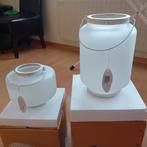 Glazen Waxinelichthouder   kaars kandelaar, Ophalen, Overige materialen, Wit, Nieuw