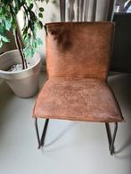 Cognac kleurige fauteuil, Overige materialen, Zo goed als nieuw, 50 tot 75 cm, Ophalen