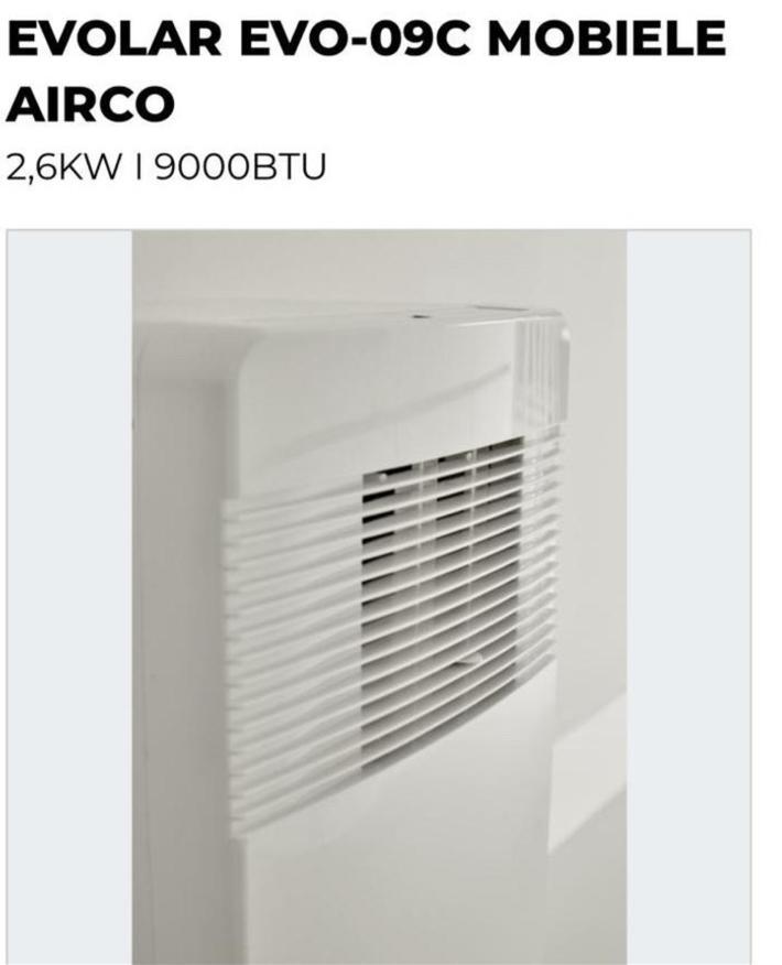 Mobiele airco zonder afst. bed.  met afvoerslang zgan., Witgoed en Apparatuur, Airco's, Zo goed als nieuw, Afstandsbediening, Ophalen of Verzenden