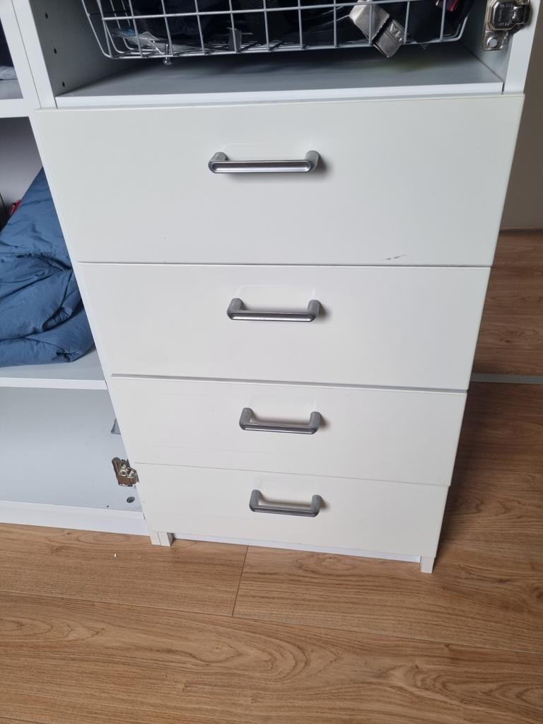 4 Pax laden Ikea, wit,  50x 58cm, Huis en Inrichting, Kasten | Kledingkasten, Ophalen of Verzenden, 50 tot 75 cm, 50 tot 100 cm