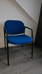 4 Blauwe stoelen., Huis en Inrichting, Stoelen, Ophalen, Zo goed als nieuw, Blauw