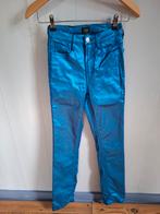 Blauw glimmende "Seven Sisters" dames broek. Mt.XS. Nieuw!, Nieuw, Ophalen of Verzenden, W27 (confectie 34) of kleiner, Blauw
