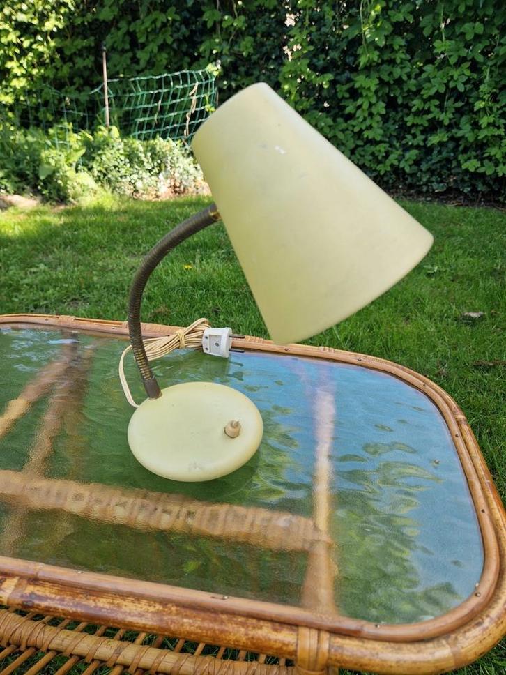 design tafellamp bureaulamp vintage retro jaren  60 - 70, Huis en Inrichting, Lampen | Tafellampen, Gebruikt, Minder dan 50 cm