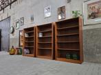 3x Mid Century Design Boekenkast Teak | Vintage Boeken Kast