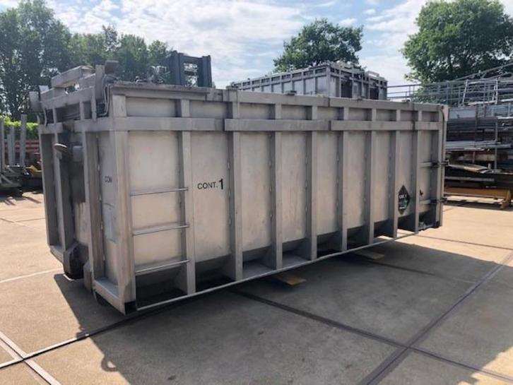 1938. Haakarm container / rvs / vloeistof container, Zakelijke goederen, Machines en Bouw | Keten en Containers, Ophalen