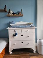Antieke Commode - Massief Hout, Wit Gelakt, Kinderen en Baby's, Kinderkamer | Commodes en Kasten, Ophalen, Gebruikt, 50 tot 70 cm