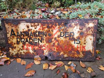 NS spoor  emaille waarschuwing bord beschikbaar voor biedingen