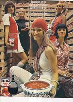 Retro reclame 1970 Unox soep met vlees verrassing, Verzamelen, Retro, Ophalen of Verzenden