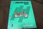 Honda CB500T T1 1978 motorcycle parts list CB 500 twin, Motoren, Ophalen of Verzenden, Honda