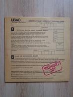 UB40 Signing off + 12" maxi lp vinyl reggae dub, Gebruikt, Ophalen of Verzenden, 1980 tot 2000