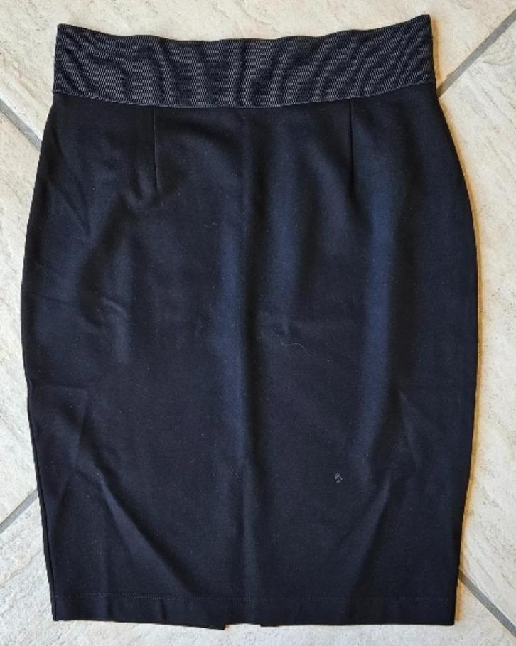 Juffrouw Jansen zwart rokje Maat M, Kleding | Dames, Rokken, Zo goed als nieuw, Maat 38/40 (M), Zwart, Boven de knie, Ophalen of Verzenden