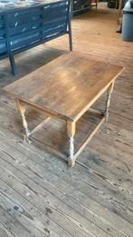Stoere ouderwetse eiken Salontafel, Huis en Inrichting, Tafels | Salontafels, Ophalen, Gebruikt, 50 tot 100 cm, 50 tot 75 cm