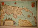 Noord Holland / Originele Oude Landkaart, Gelezen, Verzenden, Landkaart, 1800 tot 2000
