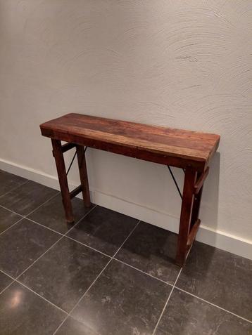Landelijke sidetables - klaptafel 2 stuks beschikbaar voor biedingen