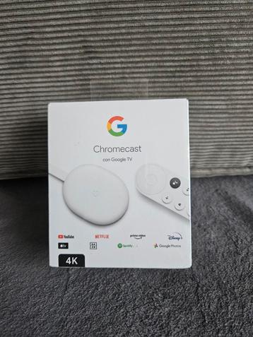 Google Chromecast met Google TV 4K - Nieuw! beschikbaar voor biedingen