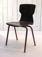 Pagholz industriele plywood schoolstoel, Huis en Inrichting, Stoelen, Ophalen, Gebruikt, Gispen, Vijf, Zes of meer stoelen