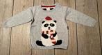 Hema kersttrui panda maat 86, Ophalen of Verzenden, Zo goed als nieuw, Jongetje of Meisje, Truitje of Vestje