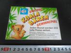 sticker schöller grosses koala bären gewinnspiel 1989, Ophalen, Zo goed als nieuw