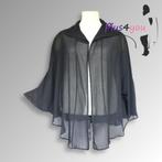 30499 Zgan zwarte cape tuniek Dorisstreich mt 1 maat  I21, Kleding | Dames, Grote Maten, Ophalen of Verzenden, Zo goed als nieuw