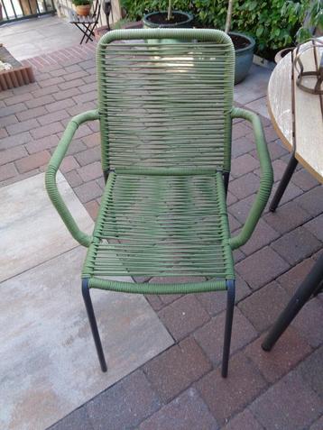 2 Groene Tuinstoelen / Stoel van de Leen bakker ** Mimosa ** beschikbaar voor biedingen