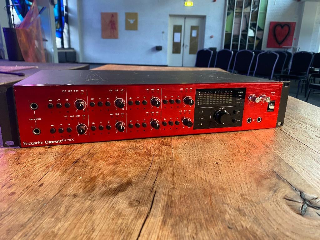 Focusrite clarett 8prex | Externe geluidskaart, Computers en Software, Geluidskaarten, Ophalen, Zo goed als nieuw, Extern, Focusrite