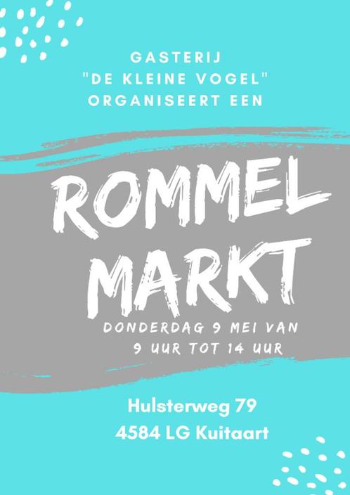 Rommelmarkt gasterij "De Kleine Vogel", Diversen, Rommelmarktspullen, Nieuw, Ophalen