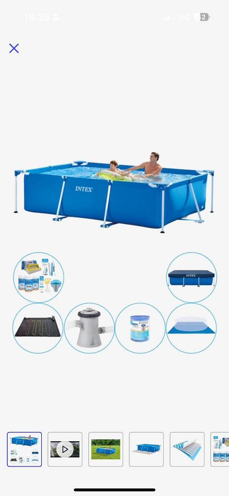 Intex zwembad 2,60 x 1,60 x 0,65 meter. Nieuwprijs 270 euro, Tuin en Terras, Zwembaden, Zo goed als nieuw, Minder dan 80 cm, 200 tot 400 cm