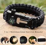 Lughi Survival Armband – Nood Fluit, Kompas & Vuurstarter, Ophalen of Verzenden, Nieuw