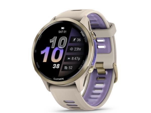 Garmin Forerunner 970 Multisport soft gold NIEUW, Sieraden, Tassen en Uiterlijk, Sporthorloges, Nieuw, Android, Zwart, Afstand
