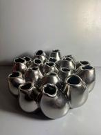 Zilverkleurige design koraal vaas, Overige merken, Overige materialen, ?, Zo goed als nieuw