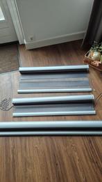 3x Duo rolgordijn semi transparant zilver grijs. Mag apart, Ophalen, Grijs, 150 tot 200 cm