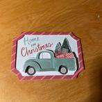 3d plaatje kerst auto 2, Ophalen of Verzenden, Nieuw, Kerst, Knipvel