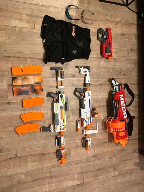 Nerf geweren en accessoires, Kinderen en Baby's, Speelgoed | Buiten | Actiespeelgoed, Gebruikt, Ophalen