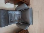 Relaxfateuil leer, Huis en Inrichting, Fauteuils, Ophalen of Verzenden, Zo goed als nieuw, 50 tot 75 cm, Leer
