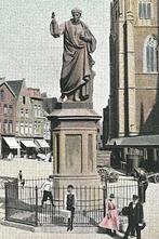976044	Haarlem	Standbeeld Laurens Jansz Koster	1906	Gelopen, Ophalen of Verzenden, Voor 1920, Gelopen, Noord-Holland