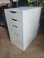 2x Ikea Alex ladekast wit, Huis en Inrichting, Kasten | Ladekasten, Ophalen, Minder dan 50 cm, 5 laden of meer, Zo goed als nieuw
