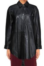 Pinko lamsleer echt !! Leren Blouse oversized - Nieuw!, Kleding | Dames, Blouses en Tunieken, Pinko, Verzenden, Zwart, Maat 42/44 (L)