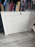 Kinder Commode - Wit - 2 Lades, Ophalen, 105 cm of meer, Minder dan 50 cm, Commode