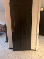 Mooie zwarte binnendeur 2 stuks opdek, Doe-het-zelf en Verbouw, Deuren en Horren, Gebruikt, 80 tot 100 cm, Binnendeur, Ophalen of Verzenden