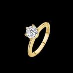 Verloving ring gassan 121 diamand en trouwringen, Ophalen, Geel, Zo goed als nieuw, Dame