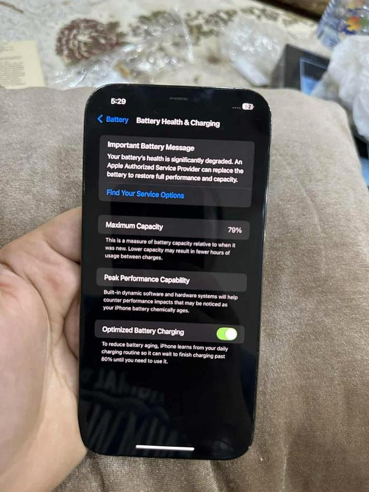 iPhone 12 Pro Max 256GB - Barst achterkant, Telecommunicatie, Mobiele telefoons | Apple iPhone, Gebruikt, 256 GB, Zonder abonnement