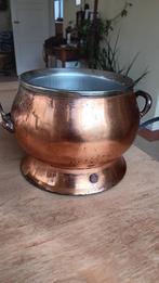 Elektrische fonduepan met borden., Witgoed en Apparatuur, Fonduesets, Ophalen, Gebruikt, Elektrisch, Fonduepan