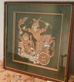 Thais Zijde Schilderij 39x39cm, Antiek en Kunst, Kunst | Niet-Westerse kunst, Ophalen of Verzenden